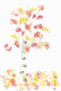 Autumn tree Stock Illustration