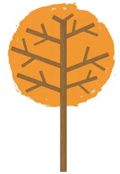 Autumn tree Stock Illustration