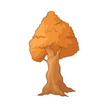 Autumn tree illustration Stock Illustration