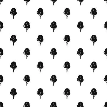 Autumn tree pattern, simple style Stock Illustration