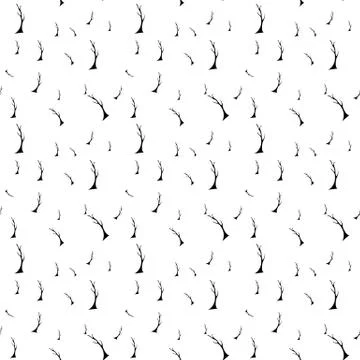 Autumn Tree. Seamless Pattern. Vector Illustration. Illustrazione stock