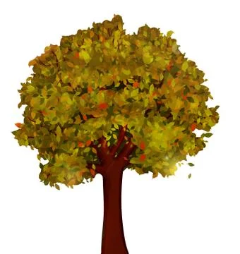 Autumn tree vector Stock Illustration
