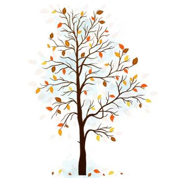 Autumn tree vector Stock Illustration
