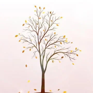 Autumn tree vector Stock Illustration