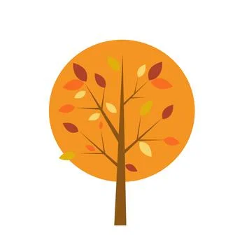 Autumn tree vector illustration Stock Illustration