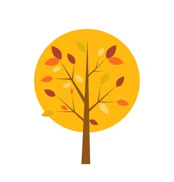Autumn tree vector illustration Stock Illustration