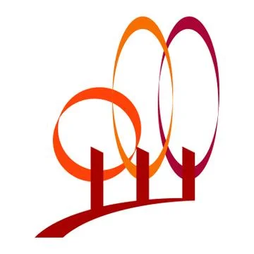 Autumn trees Stock Illustration