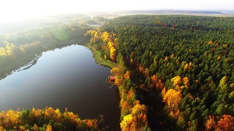 Autumn on Trout lake. Stock-Footage 71940027