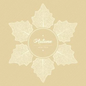Autumn typographic. Illustrazione stock