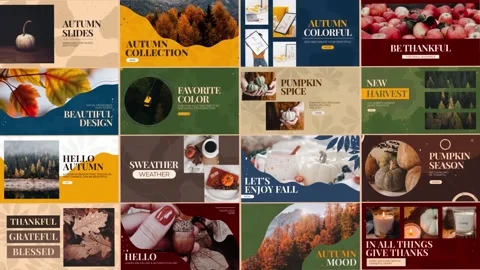 Autumn Typography Stock After Effects