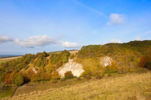Autumn valley Stock Photos