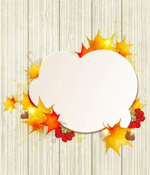 Autumn vector background Stock Illustration