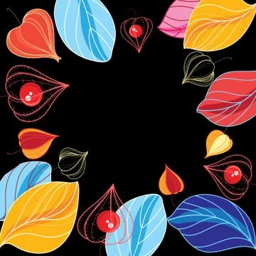Autumn vector color background Stock Illustration