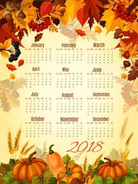 Autumn vector icons of leaf fall and harvest 스톡 일러스트