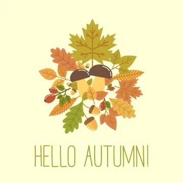 Autumn vector illustration Stock Illustration