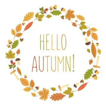 Autumn vector illustration Stock Illustration
