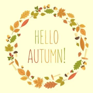 Autumn vector illustration Stock Illustration