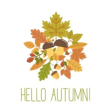 Autumn vector illustration Stock Illustration