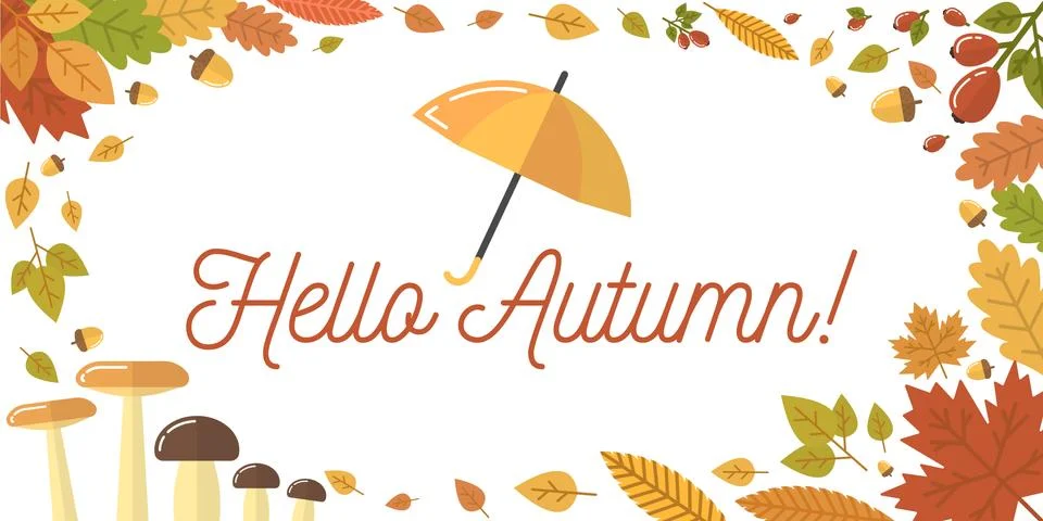 Autumn vector illustration Stock Illustration