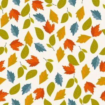 Autumn vector seamless pattern. 스톡 일러스트