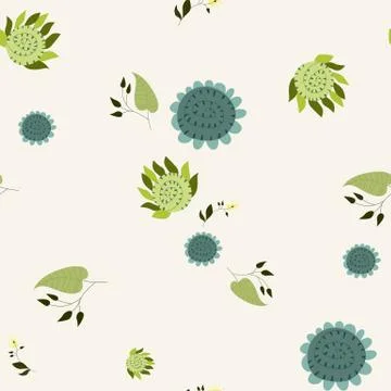 Autumn vector seamless pattern. Illustrazione stock