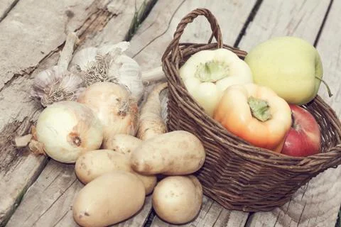 Autumn vegetables Foto stock