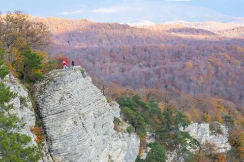 Autumn view from the Eagle Rocks Stock Photos