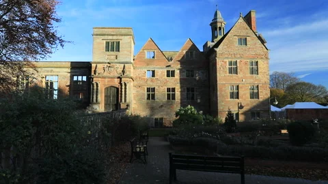 Autumn view of Rufford Abbey Stock Footage 166043685