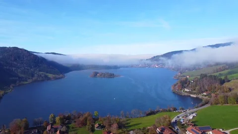 Autumn View of Schliersee Stock Footage 291029431