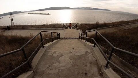 Autumn views on the river Stock Footage 99251365