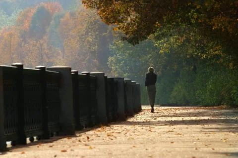 Autumn walk Stock Photos