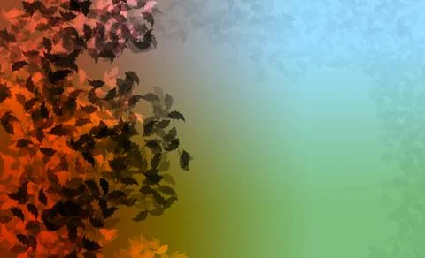 Autumn wall Illustrazione stock