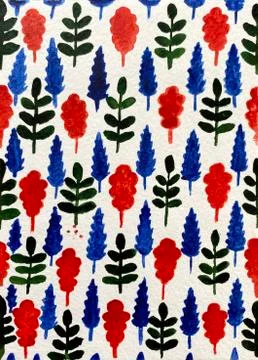 Autumn watercolor pattern Stock Illustration
