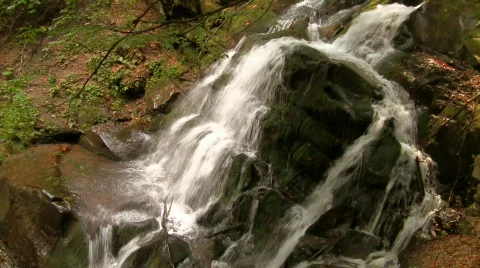 Autumn waterfall 02 HD Stock Footage