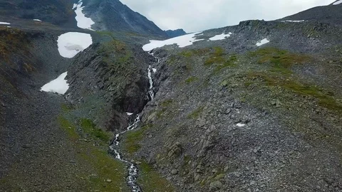 Autumn waterfall Stock Footage 95645047