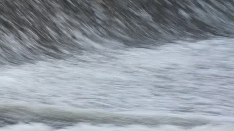 Autumn Waterfall On The River Stock Footage 60628989