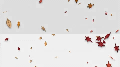 Autumn Wind Flow Alpha Channel Stock Footage 346566331