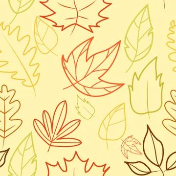 Autumn Wind Outline Background Vector Illustration Graphic Design イラスト素材