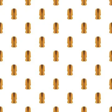 Autumn winter coats repeating pattern Stockillustratie