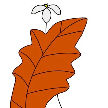 Autumn without background Stock Illustration