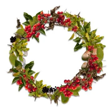 Autumn wreath Stock Illustration