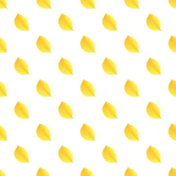 Autumn yellow leaf pattern seamless Stockillustratie