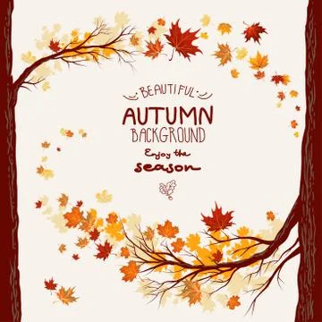 Autumnal background Stock Illustration