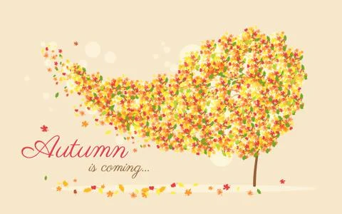 Autumnal background Stock Illustration