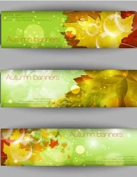 Autumnal leaf background, vector illustration Stock Illustration