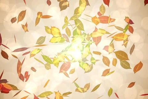 Autumnal leaf pattern in warm tones Stock Photos