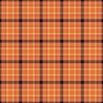 Autumnal pixel plaid pattern. Ideal for backgrounds, textiles, or digital a.. Stock Illustration