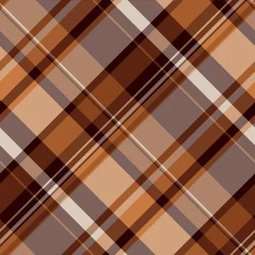 Autumnal plaid pattern. Warm hues create a comforting, classic design. Perfec Stock Illustration