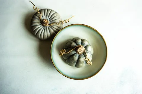 Autumnal table setting Stock Photos