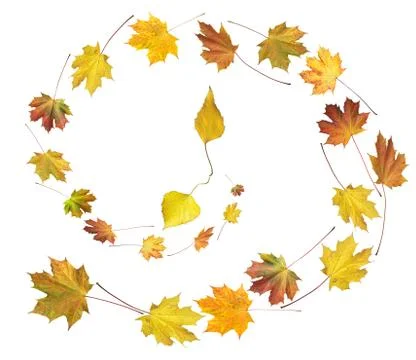 Autumnal time dance Stock Illustration
